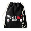 PRINTFASHION World War Tanks - Sportzsák, Tornazsák - Fekete