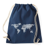 PRINTFASHION worldmap - Sportzsák, Tornazsák - Sötétkék