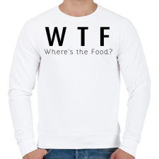 PRINTFASHION WTF? - Férfi pulóver - Fehér férfi pulóver, kardigán