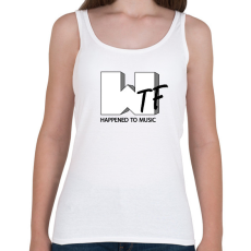 PRINTFASHION Wtf hapenned with music - parody - Női atléta - Fehér