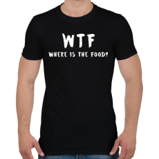 PRINTFASHION WTF hol van a kaja? - Férfi póló - Fekete