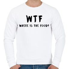 PRINTFASHION WTF hol van a kajám? - Férfi pulóver - Fehér