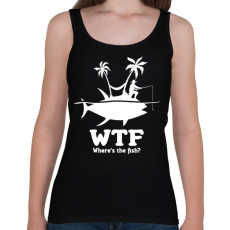 PRINTFASHION WTF - Női atléta - Fekete