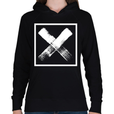 PRINTFASHION X jel - Női kapucnis pulóver - Fekete