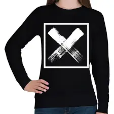 PRINTFASHION X jel - Női pulóver - Fekete női pulóver, kardigán