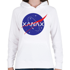 PRINTFASHION XanaX - Női kapucnis pulóver - Fehér női pulóver, kardigán