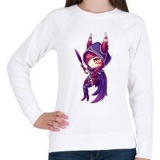 PRINTFASHION Xayah - Női pulóver - Fehér női pulóver, kardigán