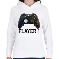 PRINTFASHION Xbox Player1 páros póló - Női kapucnis pulóver - Fehér női pulóver, kardigán