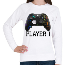 PRINTFASHION Xbox Player1 páros póló - Női pulóver - Fehér női pulóver, kardigán