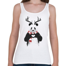 PRINTFASHION Xmas panda - Női atléta - Fehér