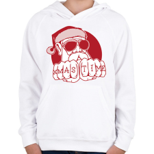 PRINTFASHION Xmas Time - Gyerek kapucnis pulóver - Fehér gyerek pulóver, kardigán