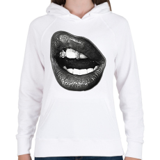 PRINTFASHION Y2K CyberKiss - Női kapucnis pulóver - Fehér