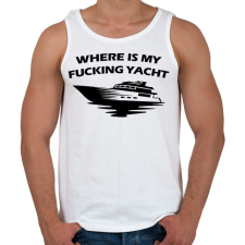 PRINTFASHION Yacht - Férfi atléta - Fehér atléta, trikó