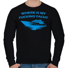 PRINTFASHION Yacht - Férfi pulóver - Fekete férfi pulóver, kardigán