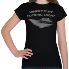 PRINTFASHION Yacht - Női póló - Fekete