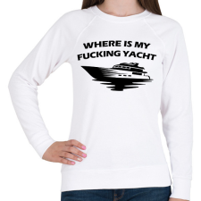PRINTFASHION Yacht - Női pulóver - Fehér női pulóver, kardigán