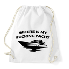 PRINTFASHION Yacht - Sportzsák, Tornazsák - Fehér tornazsák