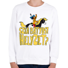PRINTFASHION Yakari-Szia Bátyus! Helyzet? - Gyerek pulóver - Fehér