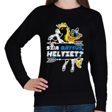 PRINTFASHION Yakari - Szia Bátyus, helyzet? - Női pulóver - Fekete