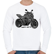 PRINTFASHION yamaha mt4 - Férfi pulóver - Fehér férfi pulóver, kardigán