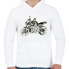 PRINTFASHION yamaha mt5 - Férfi kapucnis pulóver - Fehér