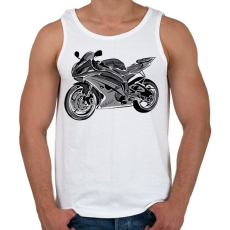 PRINTFASHION yamaha r6 - Férfi atléta - Fehér