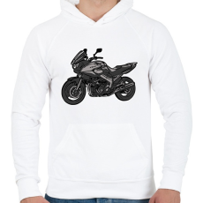PRINTFASHION yamaha tdm - Férfi kapucnis pulóver - Fehér