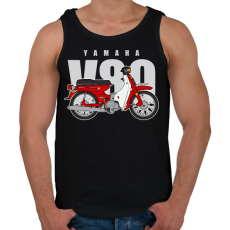 PRINTFASHION Yamaha V80 - Férfi atléta - Fekete