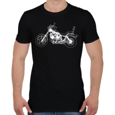 PRINTFASHION Yamaha Virago - Férfi póló - Fekete