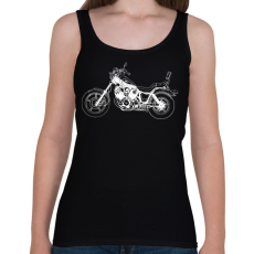 PRINTFASHION Yamaha Virago - Női atléta - Fekete