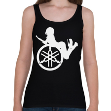 PRINTFASHION Yamahaa girl - Női atléta - Fekete női trikó