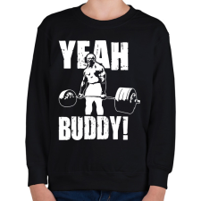 PRINTFASHION Yeah buddy! - Gyerek pulóver - Fekete gyerek pulóver, kardigán
