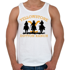 PRINTFASHION Yellowstone Dutton Ranch - Férfi atléta - Fehér