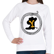 PRINTFASHION Yellowstone - Női pulóver - Fehér