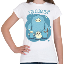 PRINTFASHION Yeti gang - Női póló - Fehér női póló