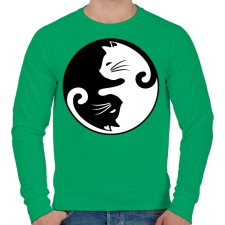 PRINTFASHION yin yang cicák - Férfi pulóver - Zöld férfi pulóver, kardigán