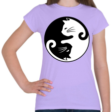 PRINTFASHION yin yang cicák - Női póló - Viola női póló