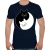 PRINTFASHION Yin-Yang macskák - Férfi póló - Sötétkék