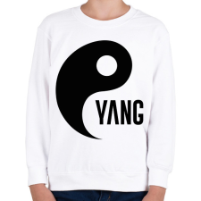 PRINTFASHION Yin Yang - Yang - Gyerek pulóver - Fehér gyerek pulóver, kardigán