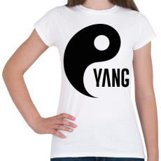 PRINTFASHION Yin Yang - Yang - Női póló - Fehér