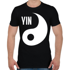 PRINTFASHION Yin Yang - Yin - Férfi póló - Fekete férfi póló