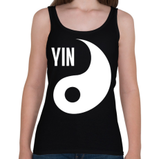 PRINTFASHION Yin Yang - Yin - Női atléta - Fekete