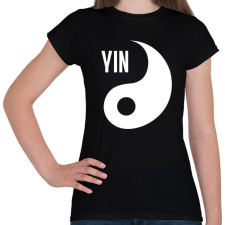 PRINTFASHION Yin Yang - Yin - Női póló - Fekete női póló
