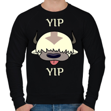 PRINTFASHION Yip yip Appa - Férfi pulóver - Fekete férfi pulóver, kardigán