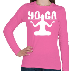 PRINTFASHION yoga1 - Női hosszú ujjú póló - Rózsaszín