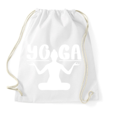 PRINTFASHION yoga1 - Sportzsák, Tornazsák - Fehér tornazsák