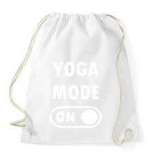 PRINTFASHION Yoga mode: ON - Sportzsák, Tornazsák - Fehér tornazsák