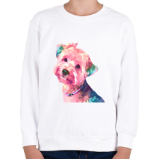 PRINTFASHION Yorkie - Gyerek pulóver - Fehér gyerek pulóver, kardigán