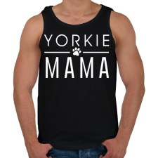 PRINTFASHION Yorkie Mama - Férfi atléta - Fekete atléta, trikó