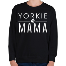 PRINTFASHION Yorkie Mama - Gyerek pulóver - Fekete gyerek pulóver, kardigán
